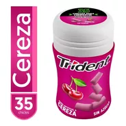Chicle Trident® Botella Cereza Sin Azúcar 35 Piezas