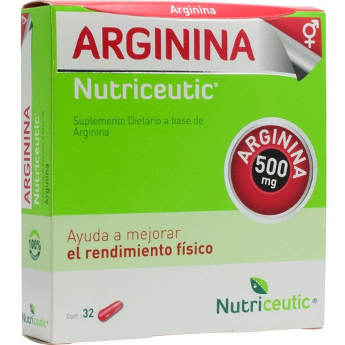 Nutriceutic Arginina Potenciador Rendimiento Fisico Mental