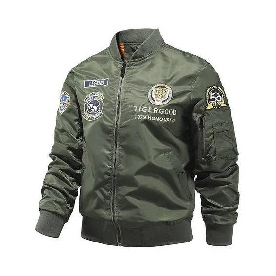 Chaqueta Militar De Otoño Para Piloto, Militar, Bombardero,