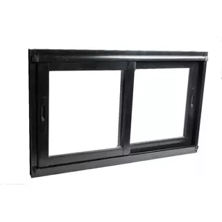 Ventana Modena Aluminio Negro Corrediza 120x90 