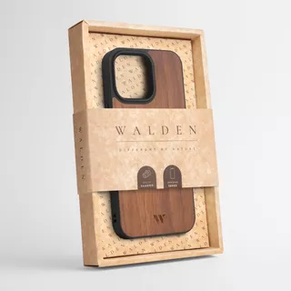 Funda Walden® Walnut Madera iPhone 15 / Plus / 15 Pro / Max