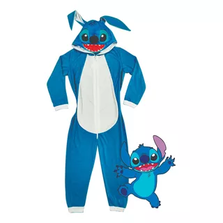 Pijama Macacão Fantasia Personagem Adulto Tam Paogg Azul