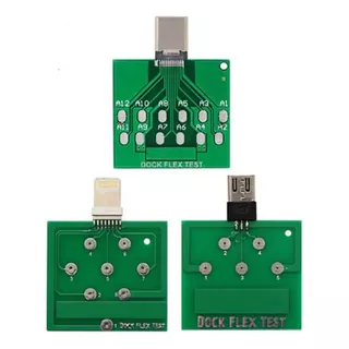 Tarjeta Dock Flex Test iPhone / Micro Usb Y Tipo C 