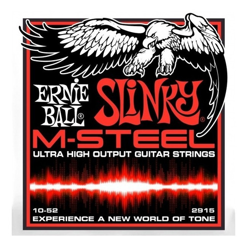 Ernie Ball 2915 Cuerdas Guitarra Eléctrica M-steel 10-52