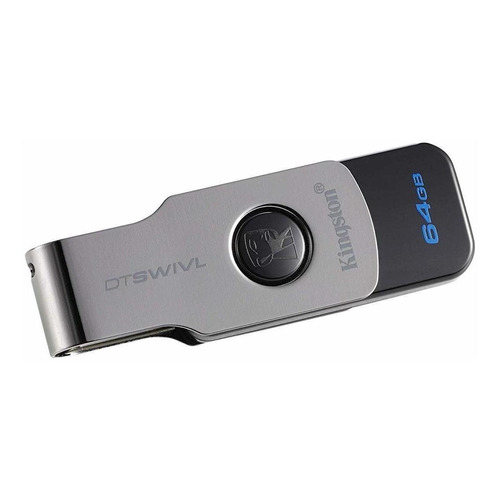 Memoria USB Kingston DataTraveler Swivl DTSWIVL 64GB 3.1 Gen 1 negro