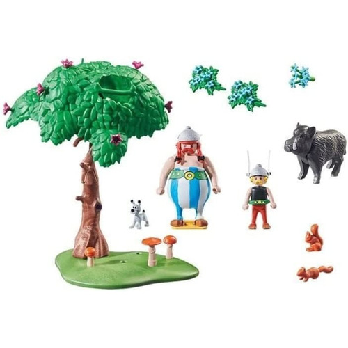 Figura Para Armar Playmobil Astérix La Caza Del Jabalí 52 Pc