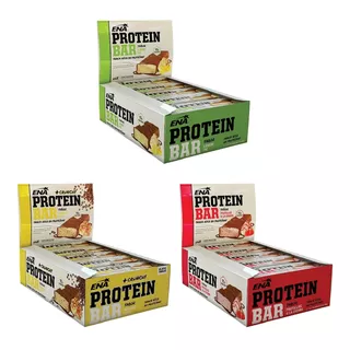 3 Protein Bar Ena Caja X16 Unid Barras Proteicas Sabores