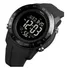 Reloj Tactico Militar Resistente al agua Wickpro Cronómetro Luz Nocturna Malla Flexible Números Grandes Aro De Acero Inoxidable Negro
