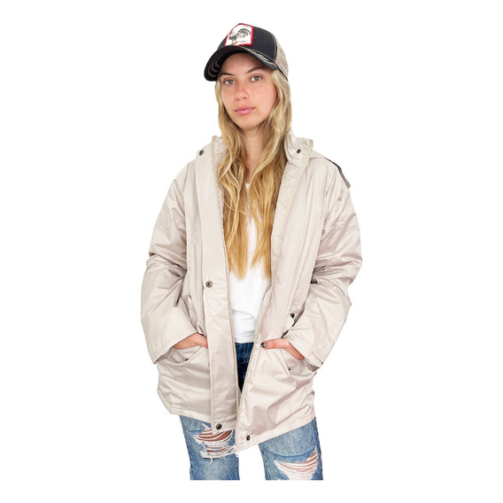 Customs Ba Trench Mujer Piloto Campera Rompevientos B