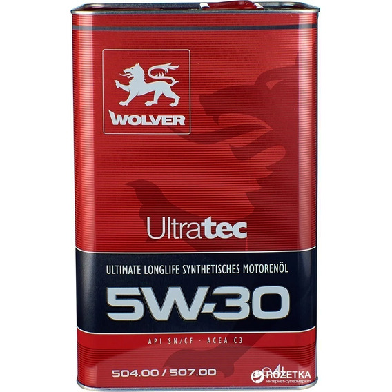 Aceite Motor Wolver 5w30 4 Litros 100% Sintetico 20.000km