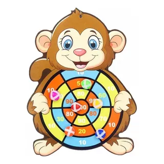 Tiro Ao Alvo De Feltro Do Macaquinho Brinquedo Educativo