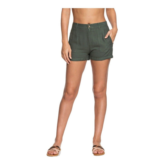 Short Roxy Mujer Verde Crazywild J Ndst Erjns03157cqy0