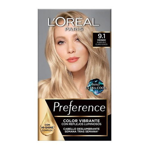 Tinte Para Cabello Preference L'oréal Paris Tono 9.1