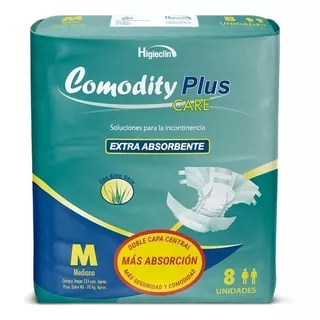 Pañal Adulto Comodity Plus Care Talla M (paq. C/ 8 Un