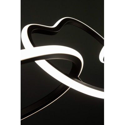 Colgante Led Garrid 86w Led Negro Deco Moderno Cie