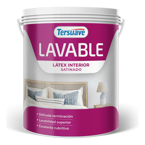 Tersuave Lavable latex interior satinado 4L