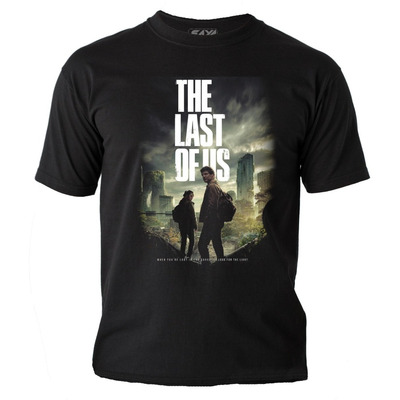 Camiseta The Last Of Us Serie En Algodón Negro Estampado