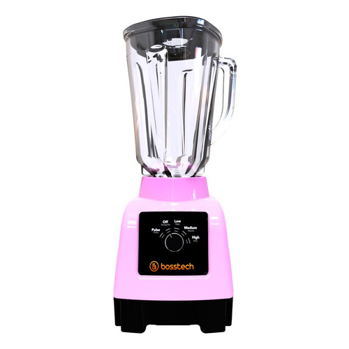 Licuadora 750w Vidrio 2l Perilla 3vel Bosstech B3 Rosa