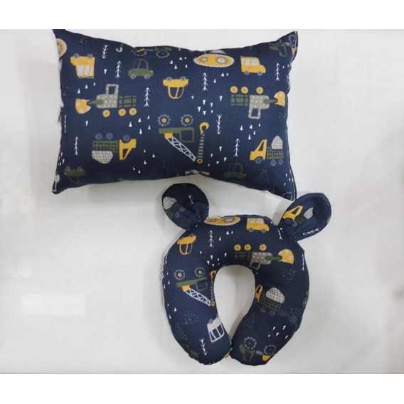 Set De Cuellito Cervical Y Almohada De Bebe Cuna Cunita