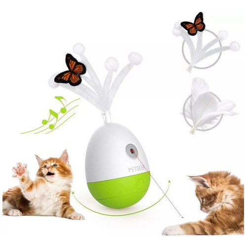 Juguete Didáctico Para Gatos Petgeek Joyful Laser Tumbler