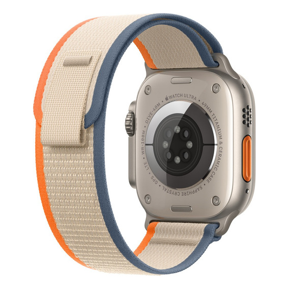 Correa Trail Para Apple Watch Ultra Y Todas Las Series Color Beige - Naranja - 42-44-45-ultra 49 Mm