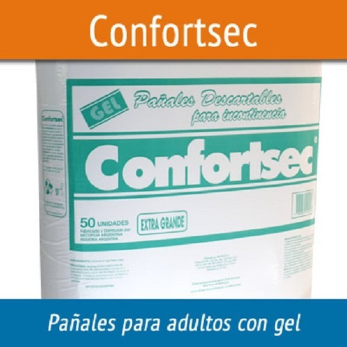 Confortsec Pañal Para Adulto 50 Unid. Talle Xg Talle Extra grande