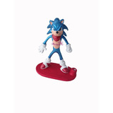 Portavela De Resina Sonic Vela Pastel Fiesta Niños