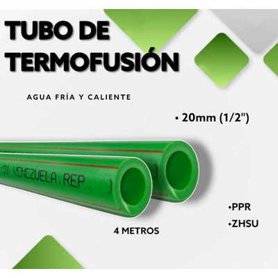 Tubo De Termofusion 20mm 1/2 Ppr Zhsu Agua Caliente Tienda)