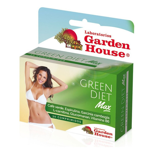 Garden House Suplemento Dietario Green Diet Max X 30 Comp Sabor Sin Sabor