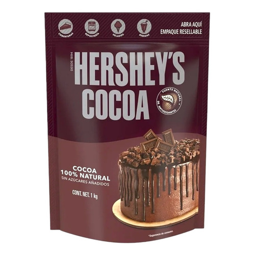 Hershey's cocoa natural bolsa 1 Kg