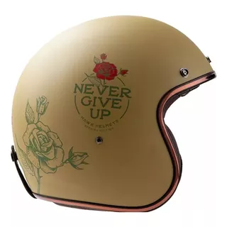 Casco Moto Abierto Mujer Hawk 721 Never give up // Global 