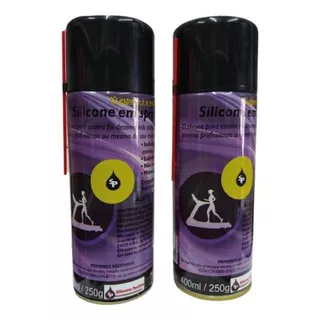 2 Silicone Spray Lubrificar Esteira Doméstica/academia 400ml