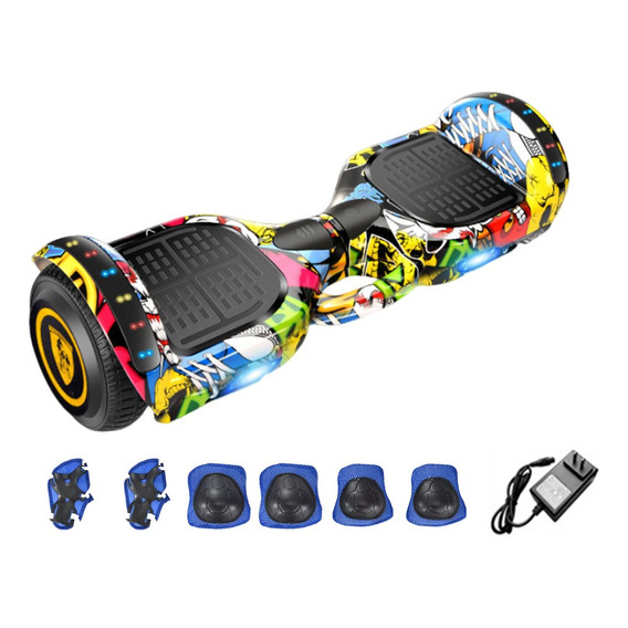 Skate Eléctrico Hoverboard Con Bluetooth Luces Led Hip Hop