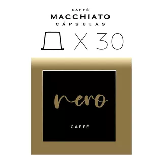 30 Capsulas Cafe Nero Macchiato Compatible Nespresso