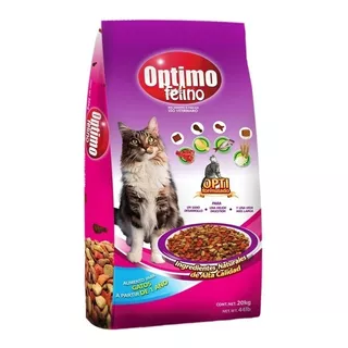 Alimento Optimo Felino Para Gato Adulto Sabor Mix En Bolsa De 20kg