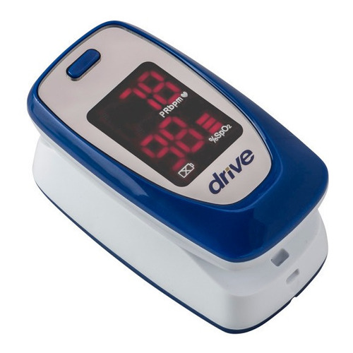 Oxímetro de pulso para dedo Drive Medical MQ3000 blanco/azul