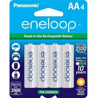 Pilas Recargables Panasonic Eneloop Aa 2000mah Pack X4