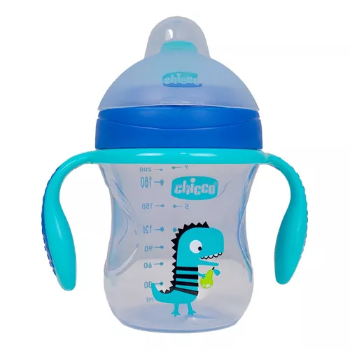 Vaso para bebés con aza antiderrame Chicco Training Cup color blue