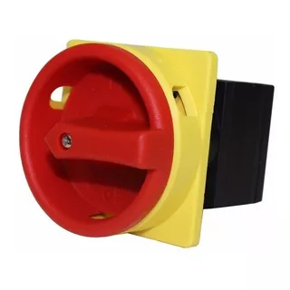 Chave Seccionadora 20a 3p Bloq.cadeado Kp0-20-3p - Metaltex Cor Vermelho/amarelo