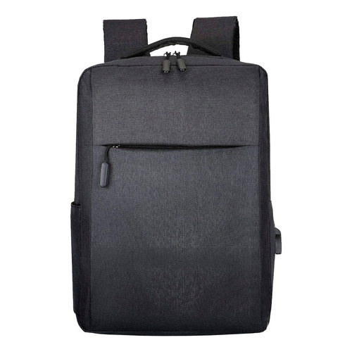 Mochila Escolar Casual Para Laptop Puerto Usb Gran Capacidad Color Negro