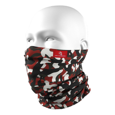 Bandana Máscara Pesca Hunter Camuflado Vermelho Buff Tubneck