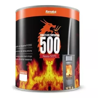 Esmalte Alta Temperatura 500° Grafito 250 Ml Br8