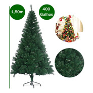 Árvore De Natal Grande Promoção Artificial Luxo 150 Cm Cheia