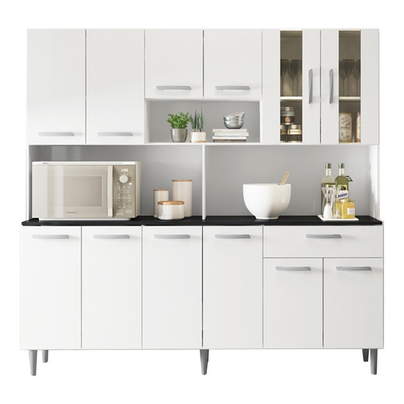 Kit Cocina Mueble Armario Alacena 12 Puertas Amoblamiento 