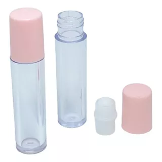 Embalagem De Maquiagem Frascos Plásticos Roll-on Vazio 10und Cor Rosa