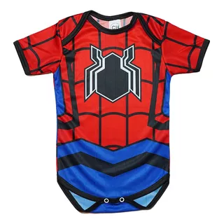 Pañalero Bebé Hombre Araña Traje Disfraz Spiderman