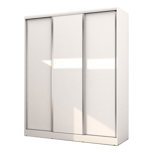 Placard Mosconi Premium Nature 3 Ptas color blanco de melamina con 3 puertas  corredizas