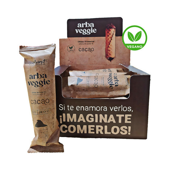 Arbanit Veganos Cacao cubanitos caja de 12 unidades