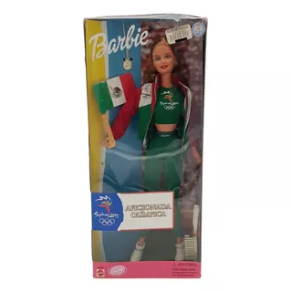 Barbie Aficionada Olímpica De Mexico 2000 Blister Doblado 