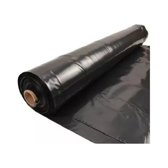 Film Nylon Negro Polietileno Aislante 2m X 50mt 200 Micrones